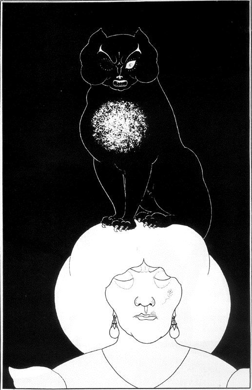Иллюстрация к рассказу Э. По "Черный кот"